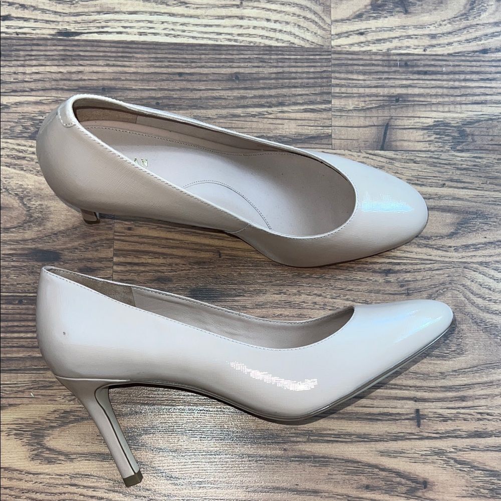 Cole Haan Nude Patent Leather Heels